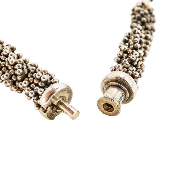 Michael Dawkins 925 Sterling Caviar Beaded Necklace Labradorite Peridot Pendant - Picture 7 of 16